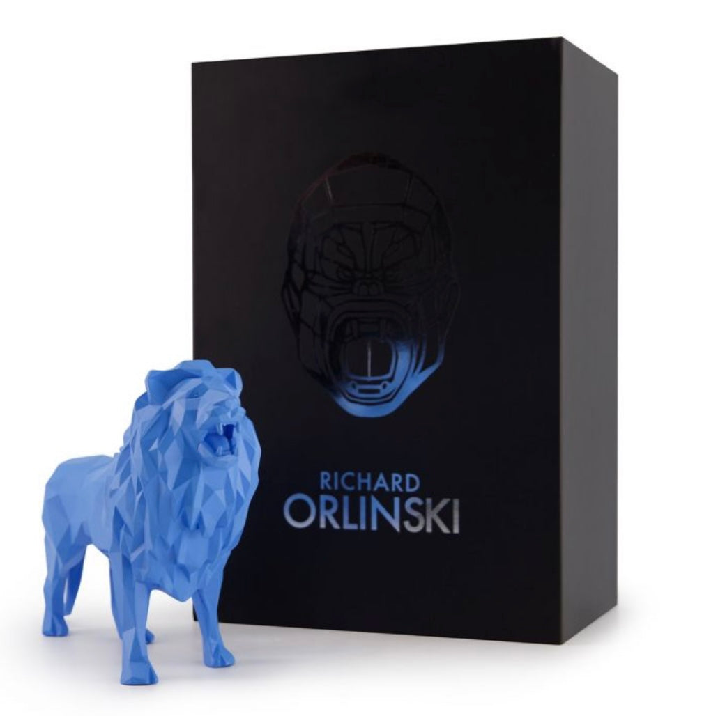 - Lion (Matt Blue) - Richard Orlinski -