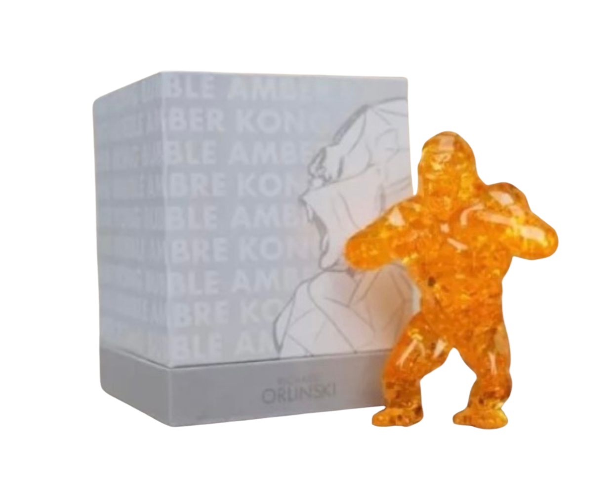 Kong Bubble Amber Edition Richard Orlinski 